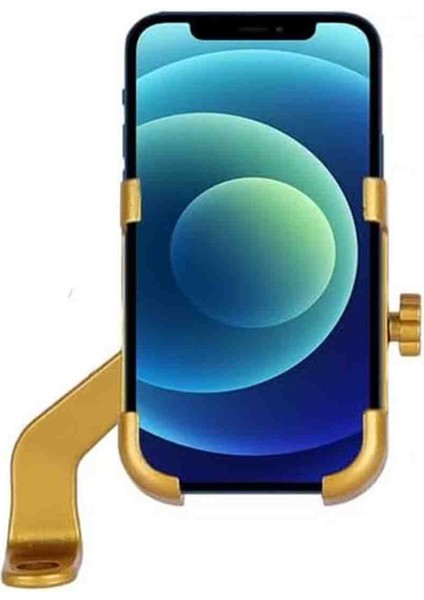 Bisiklet ve Motosiklet Sarı Telefon Tutucu Ayna Bağlantılı Alüminyum Alaşımlı 360 Derece Hareket fırsatları