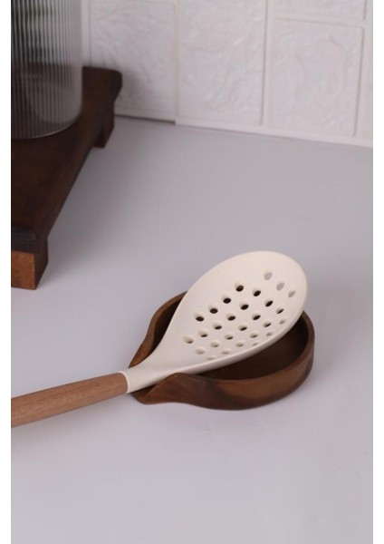 Kahverengi, Şık ve Kullanışlı Temizleme Kaşığı, Pratik Mutfak Gereci.