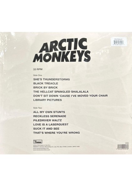Arctic Monkeys -Suck It And See Lp fiyatları