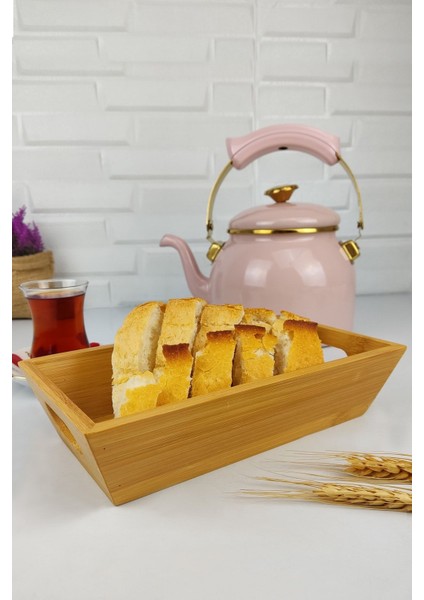 Bambu Ekmek Sepeti Dikdörtgen 23 Cm, Şık ve Doğal Tasarım modelleri