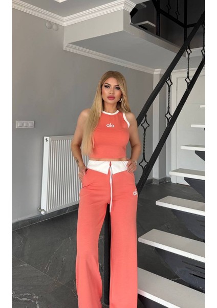 Kadın Kaliteli Lüks Giyim Modal Kumaş Esnek Licralı Bol Paça Takım