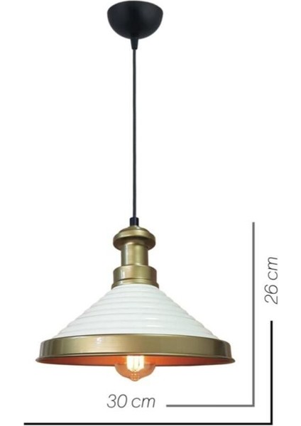 Şık Beyaz Tekli Sarkıt Avize, Salon, Mutfak, Kafe ve Pastane Dekorasyonu modelleri