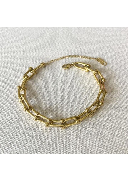 Tfny Gold Çelik Bileklik