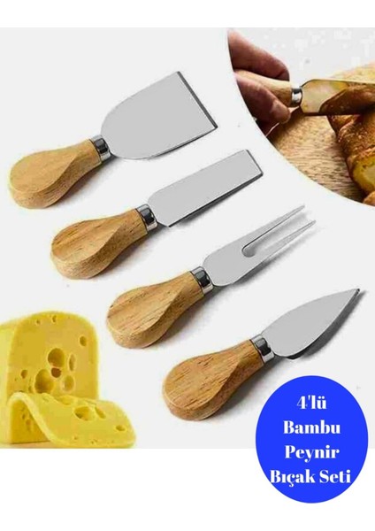 10'lu Bambu Kahvaltı Seti, Peynir, Tereyağı, Bal ve Reçel Bıçağı Paket fiyatları
