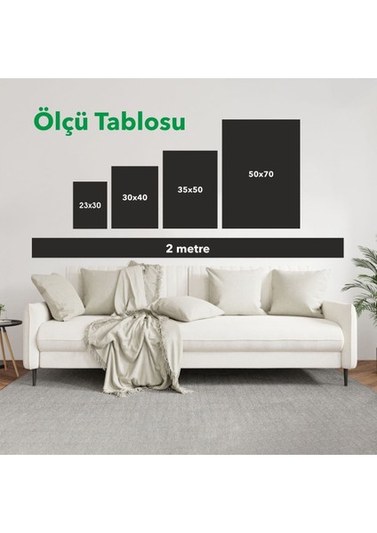 Ahşap Çerçeveli Oturma Odası ve Mutfak Dekoratif Tablo TK0395 fiyatları