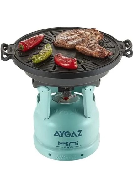 Mini Pratik Barbekü, 32 cm Seramik Izgara, Bbq Mangal, Hızlı Isınır, Yapışmaz Yüzey, Yağ fiyatları
