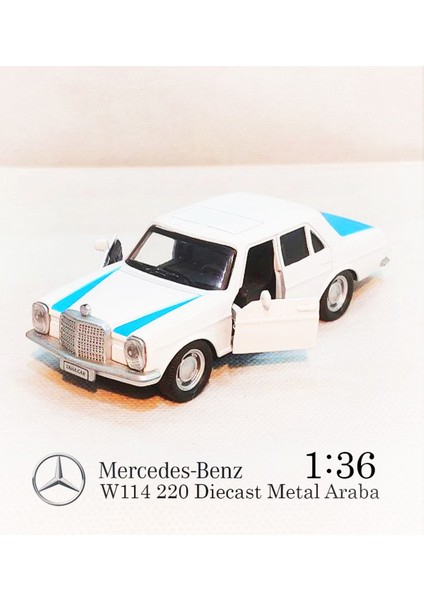Benz W114 | Çek Bırak E220 Metal Araba | Diecast 1:36 Model Oyuncak
