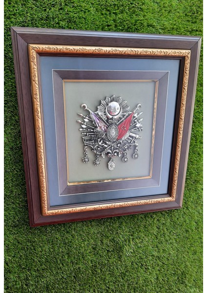 Osmanlı Tuğrası Devlet Arması Dekoratif Cam Tablo