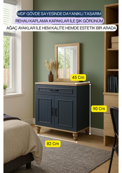 Ozan Kapaklı Şifonyer | Birinci Sınıf MDF Kalitesi | REHAU Kaplama Kapaklar | Kapaklı | Ağaç Ayaklı fiyatları