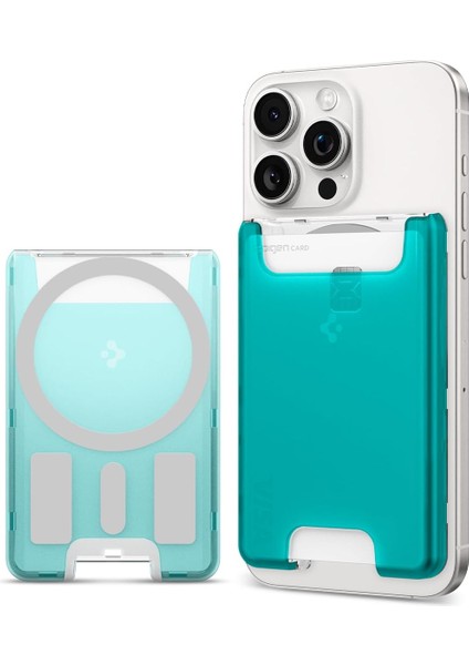 iPhone Için Magsafe Özellikli 3 Kartlı Manyetik Cüzdan Classic C1 Wallet Bondi Blue - AFA07397