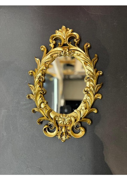 Şık Üçlü Antik Altın Ayna Takımı, Zarif ve Estetik Dekorasyon Parçası indirimleri