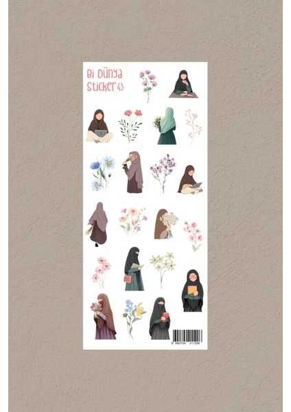 M43 – Mümin Kız Islami Sticker Seti