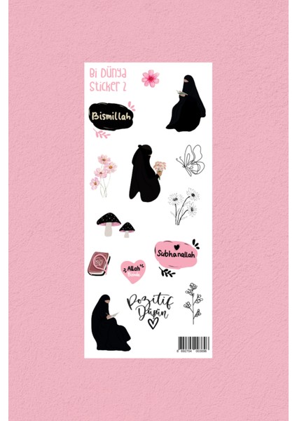 M2 - Peçeli Kız - Islami Sticker Paketi