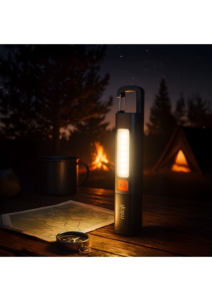 Mio LTT1 LED+COB Şarj Edilebilir Kamp Lambası El Feneri