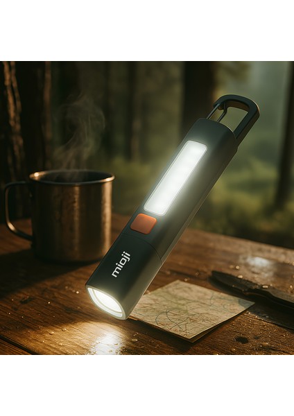 Mio LTT1 LED+COB Şarj Edilebilir Kamp Lambası El Feneri indirimleri
