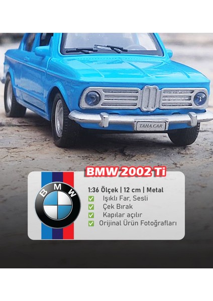 Bmw 2002 Ti Model Oyuncak Araba | Çek Bırak Metal | 1:36 Diecast Car fiyatları
