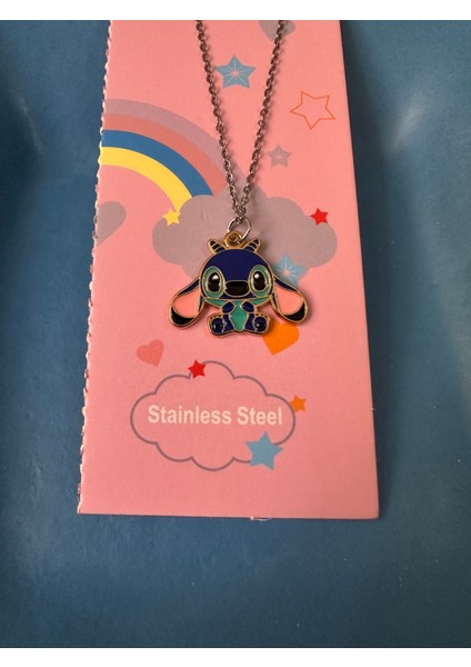 Stitch Figürlü Anime Kolye modelleri