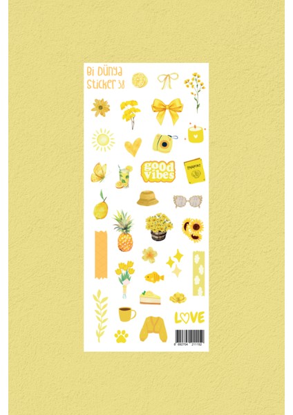 M38 – Yellow Days Sticker Seti