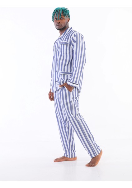 Kocabey 4007 Uzun Kol Çizgili Gaffur Erkek Pijama Takım modelleri