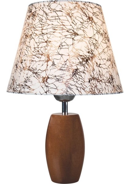 Turuncu Top Abajur, Kahve Ayak ve Varaklı Şapka ile Şık Aydınlatma Seçeneği fiyatları