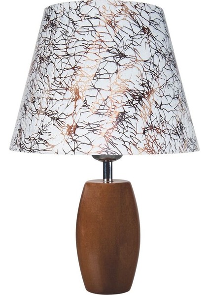 Turuncu Top Abajur, Kahve Ayak ve Varaklı Şapka ile Şık Aydınlatma Seçeneği modelleri