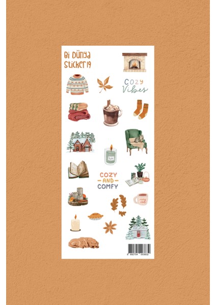 M19- Cozy Home Sticker Seti