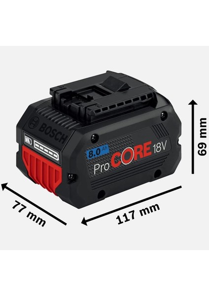 Professional Procore 18V 8.0 Ah Akü fiyatları