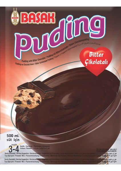 Puding-Bitter Çikolatalı 105 Gr. x 3 Adet