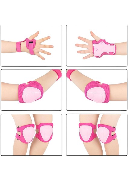 Bisiklet-Paten-Scooter Kız Çocuk Koruyucu (Dizlik-Dirseklik-Ellik) Pembe modelleri