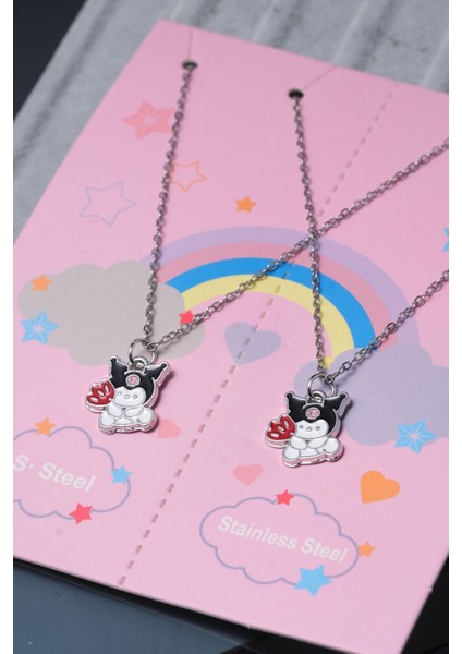 Kuromi Temalı Kolye