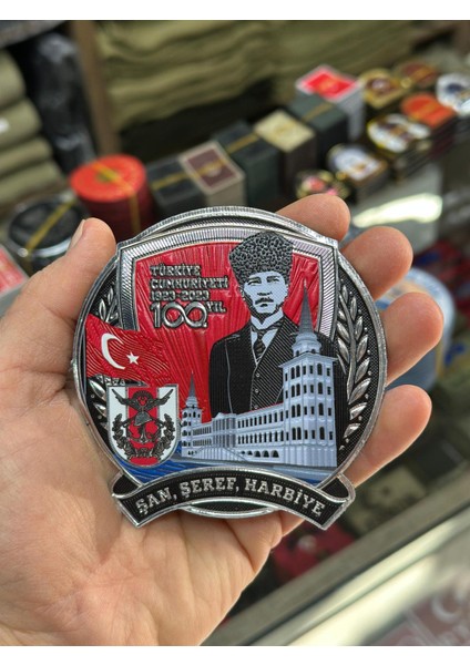 Türklerin Babası Atatürk Işlemeli Patch 3 Boyutlu Lazer Kesim Arkası Cırtlı Patch