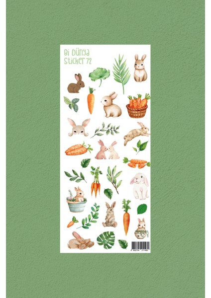M72 – Küçük Tavşan Sticker Seti fiyatları