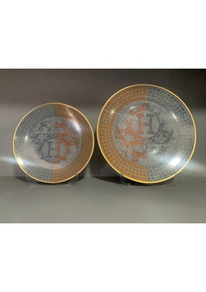 12 Parça 6 Kişilik Porselen Pasta ve Servis Tabağı Seti Hny Serisi