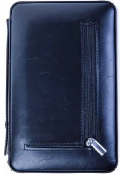 Siyah Çakmak Kesicili Deri Puro Taşıma Çantası