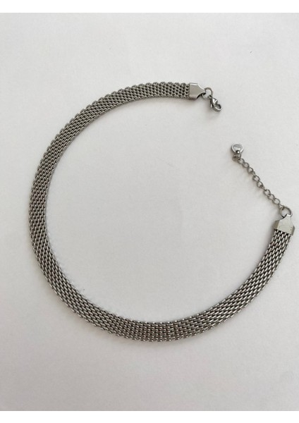 Çelik Hasır Model Orta Kalın Silver Kolye modelleri