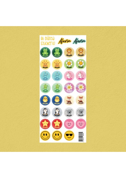 M60 – Aferin Temalı Sticker Seti