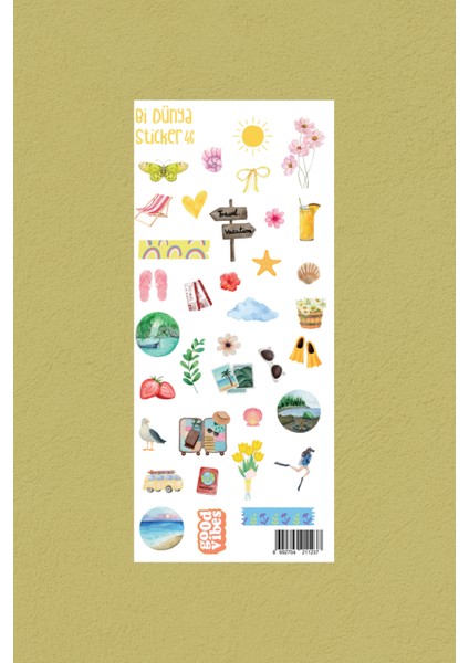 M46 – Yaz Temalı Sticker Seti