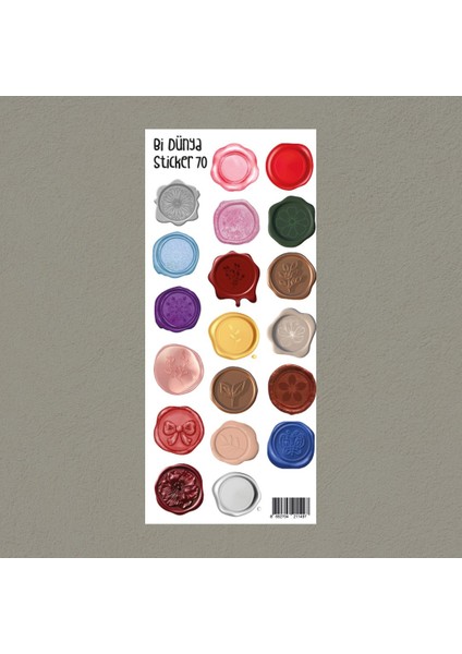 M70 – Mum Mühürler Sticker Seti