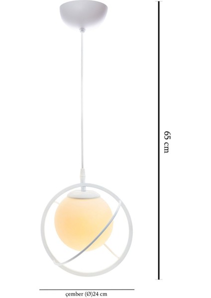 Beyaz Camlı Modern Endüstriyel Sarkıt Avize, Salon, Mutfak, Çocuk Odası, Oturma Odası fiyatları