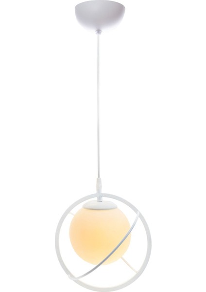 Beyaz Camlı Modern Endüstriyel Sarkıt Avize, Salon, Mutfak, Çocuk Odası, Oturma Odası modelleri