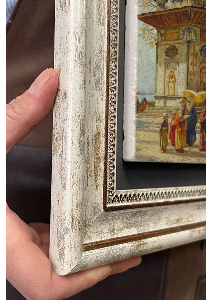 30X30 cm Renkli Taş Duvar Tablosu Istanbul Çeşmesi Dekoru indirimleri