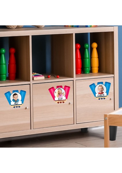 Öğrenci Yaka ve Dolap Isim Kartları 001 40'lı Paket indirimleri