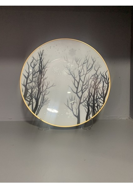 6 Kişilik Porselen Pasta Tabağı Seti Grg Serisi