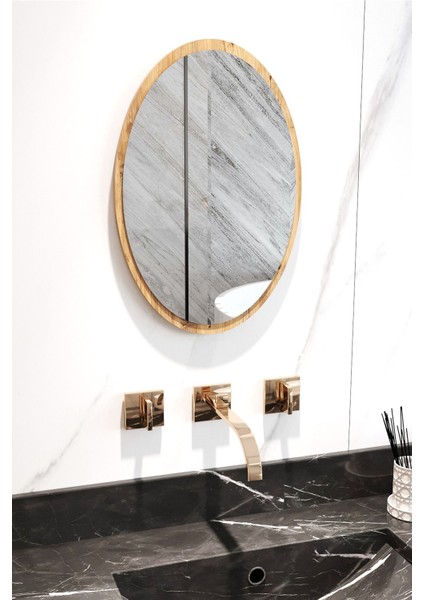 70X52 cm Oval Ayna, Şık ve Fonksiyonel, Çeşitli Alanlarda Kullanılabilir fırsatları