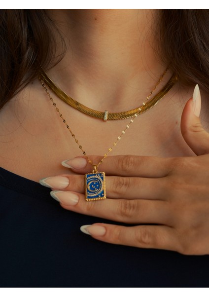 Saaden Tarot Plaka Kolye