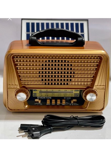 Nostalji Solar Güneş Enerjili Çok Renkli Bluetooth ve USB Müzik Kutusu indirimleri