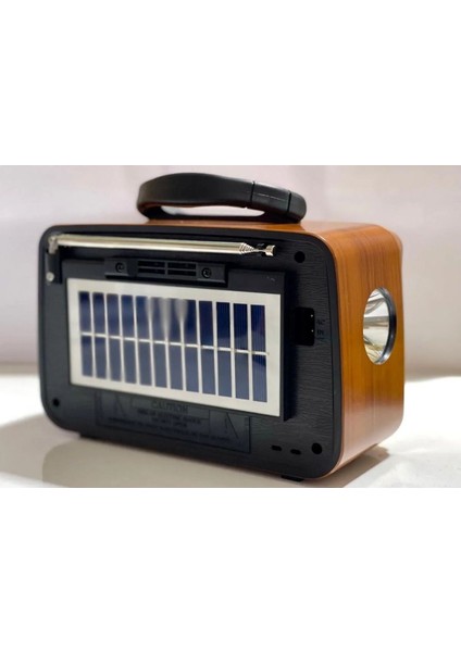 Nostalji Solar Güneş Enerjili Çok Renkli Bluetooth ve USB Müzik Kutusu