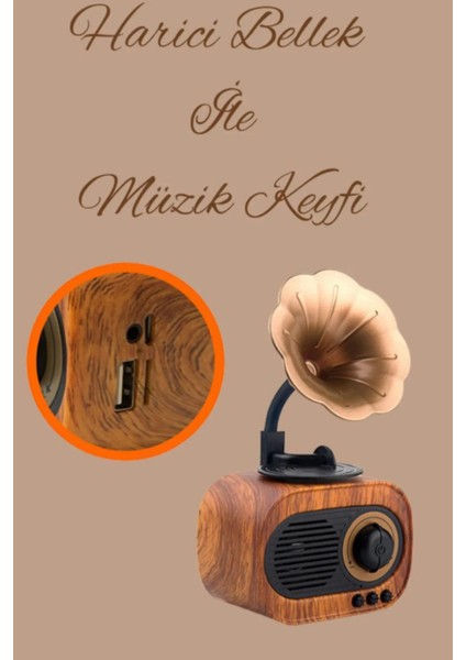 Mini Nostaljik Radyo, Bluetooth, Usb, Sd ile Şık ve Taşınabilir Ses Cihazı modelleri