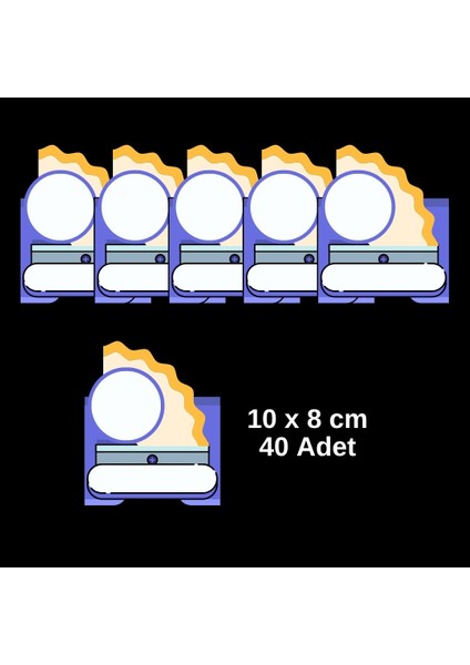 Öğrenci Yaka ve Dolap Isim Kartları Mb1 40'lı Paket modelleri