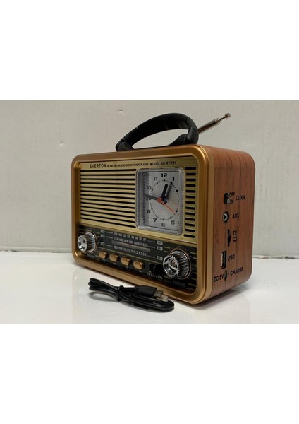 Kahverengi Nostalji Radyo, Retro Tasarım, Şık ve Kullanışlı Ev Dekoru